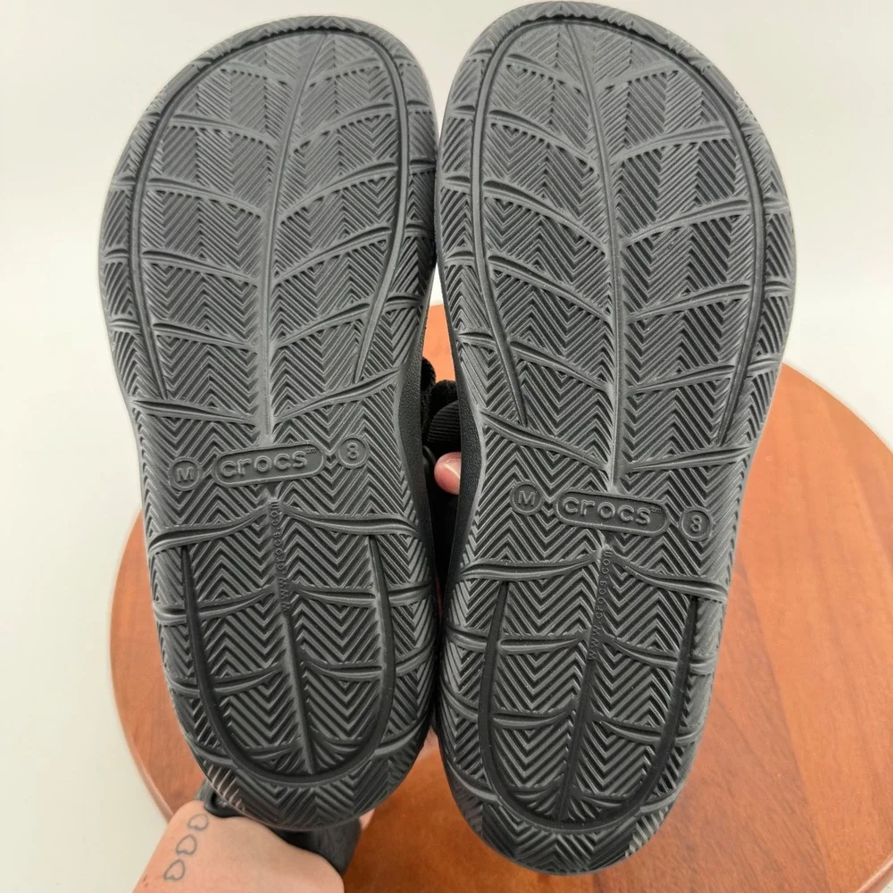 Crocs Swiftwater Expedition Sandal Black Adjustable Sport Water Shoe Mens 8